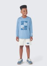 Camiseta Manga Longa Com Estampa Infantil Menino