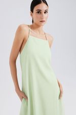 Vestido Midi Em Viscolinho