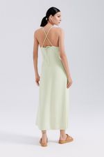Vestido Midi Em Viscolinho