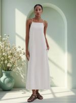 Vestido Midi Em Viscolinho