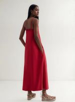 Vestido Midi Em Viscolinho