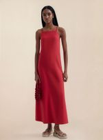 Vestido Midi Em Viscolinho