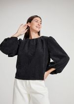 Blusa Feminina Evasê Em Veludo
