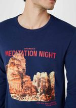 Camiseta Masculina Manga Longa Com Estampa