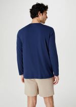 Camiseta Masculina Manga Longa Com Estampa