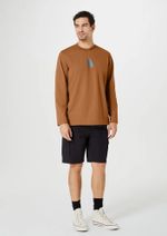 Camiseta Masculina Manga Longa Com Estampa