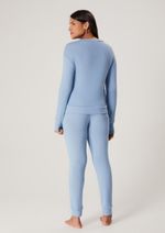 Pijama Feminino Longo Em Tricot