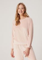 Pijama Feminino Longo Em Malha Plush