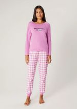 Pijama Feminino Longo Com Estampa