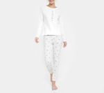 Pijama Feminino Longo Com Estampa