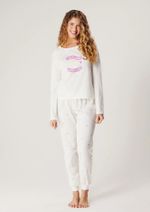 Pijama Feminino Longo Com Estampa