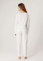 Pijama Feminino Longo Com Estampa