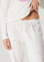 Pijama Feminino Longo Com Estampa