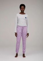 Pijama Feminino Longo Com Estampa