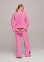 Pijama Feminino Longo Em Malha De Algodão