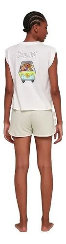 Pijama Curto Feminino Warner Branco M