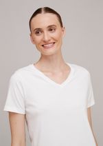 Pijama Curto Feminino Com Decote V Branco-off White G