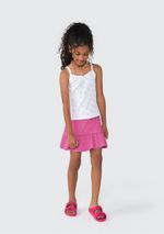 Conjunto Infantil Blusa E Shorts-saia