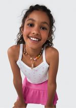 Conjunto Infantil Blusa E Shorts-saia