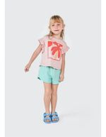 Conjunto Curto Infantil Menina Toddler 100% Algodão