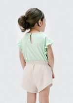 Conjunto Curto Infantil Menina Toddler 100% Algodão