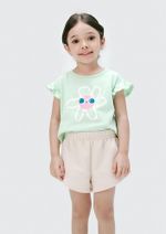 Conjunto Curto Infantil Menina Toddler 100% Algodão