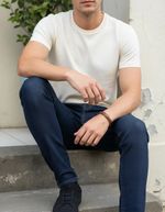 Calça Jeans Básica Masculina Skinny Com Elastano