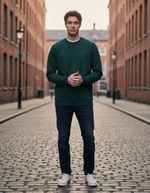 Blusão Em Moletom Masculino Com Estampa Verde G
