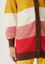 Cardigan Feminino Com Botão Em Tricô