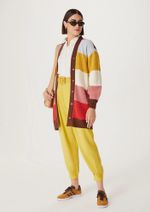 Cardigan Feminino Com Botão Em Tricô