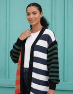 Cardigan Feminino Com Botão Em Tricô