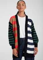 Cardigan Feminino Com Botão Em Tricô