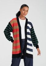 Cardigan Feminino Com Botão Em Tricô