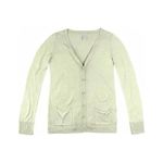 Cardigan Básico Feminino Em Viscose Com Decote V
