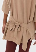 Cardigan Feminino Com Amarração