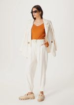 Blusa Feminina Básica Slim Manga Longa