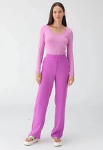 Blusa Feminina Básica Slim Manga Longa
