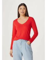 Blusa Feminina Básica Slim Manga Longa