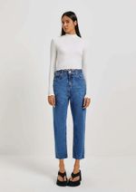 Blusa Feminina Manga Longa Cropped Canelada