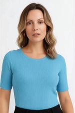 Blusa Feminina Básica Em Ribana