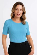 Blusa Feminina Básica Em Ribana