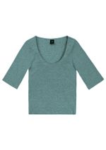 Blusa Feminina Básica Em Ribana