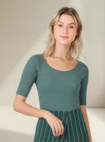 Blusa Feminina Básica Em Ribana