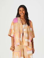 Kimono Feminino Manga 3/4 Estampado