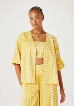 Kimono Feminino Manga 3/4 Estampado