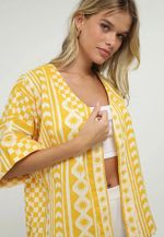 Kimono Feminino Manga 3/4 Estampado
