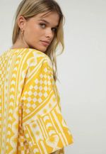 Kimono Feminino Manga 3/4 Estampado