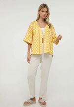 Kimono Feminino Manga 3/4 Estampado