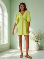 Vestido Feminino Curto Trapézio