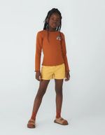 Blusa Infantil Menina Manga Longa Em Ribana